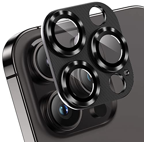 AFARER 2 Stück für iPhone 14 pro/14 pro max kameraschutz metall,9H Härte HD Kamera Schutzfolie,Linsenschutz ultradünnes,gehärtet Glas Abdeckung,Panzer Schutz Folie,Starke Haftung kratzfeste,Schwarz | langlebig, Passform perfekt, ollständige Abdeckung, schnell und einfach anbringen, Kompatible Handyhüllen