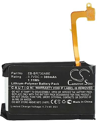 vhbw Battery compatible with Samsung Gear S2 3G, SM-R730, SM-R730A Smartwatch Watch Fitness Bracelet (300 mAh, 3.7 V, Li-polymer) + Tools