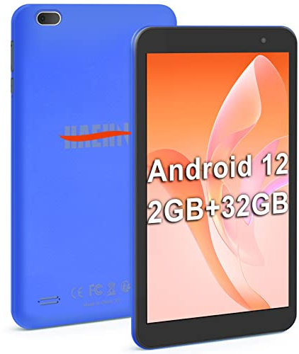 Haehne Tablet 8 Inch Android 12, Tablet PC, 2 GB RAM + 32GB ROM, Quad-Core Processor, IPS 1280 x 800 HD, Dual Cameras, Battery 4000mAh, WiFi, Bluetooth, Type-C,Blue