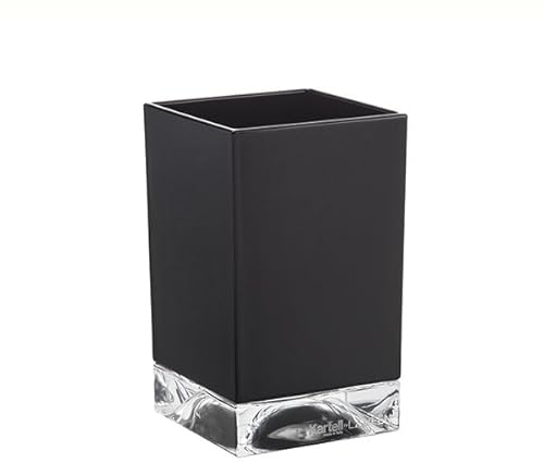 Laufen Kartell Boxy Becher, B/T/H: 70/70/120mm, H3823300, Farbe: Schwarz