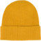 styleBREAKER Unisex Feinstrick Beanie Mütze mit Krempe, warme Winter Strickmütze Einfarbig, Rippen Strickmuster 04024154, Farbe:Curry
