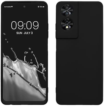 kwmobile Case Compatible with TCL 40 NxtPaper Case - Soft Slim Protective TPU Silicone Cover - Black Matte
