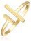 Jenosy 18K Vergoldete Ring Gold Damen Gefüllte Offene Ringe Gold Personalisierte Ringe Frauen Gold Hypoallergene Ring für Mädchen Size 8