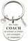 Edelstahl Schlüsselanhänger mit Gravur Ein Toller Coach ist schwer zu finden und unmöglich zu vergessen Schlüsselring Lehrer Coach Keychain Geschenk für Lehrertag, Fußball Dekor