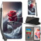 Handyhülle für Xiaomi Redmi Note 12 4G Hülle PU Leder Schutzhülle Klappbar mit Kartenfach Ständer Handytasche mit Kameraschutz Flip Case Klapphülle für Redmi Note 12 4G, Rosen