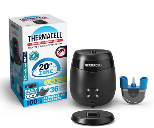 Thermacell E65XA - Repellente per Zanzare Ricaricabile con Stazione di Accoppiamento