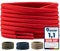 LaceHype 2 Paar - Premium Runde Schnürsenkel [ Ø4,5 mm ] Polyester für Arbeitsschuhe, Stiefel, Outdoorschuhe und Sportschuhe reißfeste Schuhbänder (Rot, 165cm)