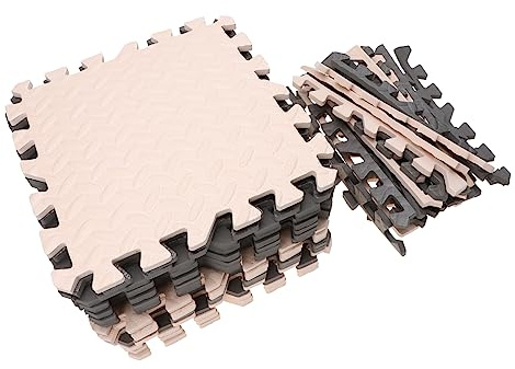 Abaodam 20pcs Foaming Crawling Mat Floor Blankets Grey Carpet Interlocking Mat Tiles for Boys and Girls Random Color