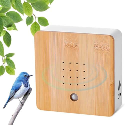 Vogelgezwitscher Box Bewegungsmelder, Vogelgezwitscher Bewegungsmelder, Vogelgezwitscher Soundbox Wandhalterung Haus, Vogelgeräusche Box, Naturgeräuschebox Vogel Gesang, Für Badezimmer Spa Gäste Wc