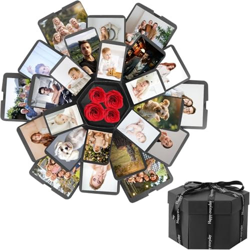 CTDMJ® Explosionsbox Bastelset Überraschung Box Geschenkbox DIY Explosionsbox Explosion Box DIY Fotoalbum Explosion Gift Box für Geburtstag Christmas Muttertag Jahrestag Heiratsantrag Valentinstag
