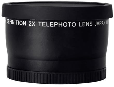 Kcvzitrds 55 mm 2,0 x Teleobjektiv Objektivkonverter Teile für digitale Spiegelreflexkameras, hochwertiges Fotografie-Zubehör