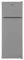AKFR254SV - Frigorifero doppia porta, 212 litri, statico, silver, Classe energetica E