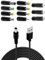 USB to DC Cable, 1M Universal 5V 3A DC Power Cable DC Barrel Jack Plug Charger Power Cord with 3 USB 6.4x4.4mm 6.3x3.0mm 5.5x2.5mm 5.5x2.1mm 5.5x1.7mm 4.8x1.7mm 4.0x1.7mm 3.5x1.35mm 11 Connector Tips