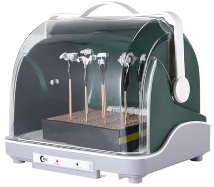 CYTBEK Cabina de Aerosol de aerógrafo de Pasatiempos con Secadora incorporada-Caja de Pintura portátil Tranquila para Modelos, Manualidades y miniaturas-Filtro de Agua, Escudo de Polvo de 360 ​​°