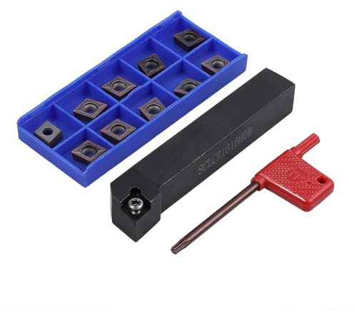 SCLCR1616H09 16X100mm Tornio Portautensili Con 10Pcs CCMT09T304 Inserti In Carburo, Per Operazioni di Semifinitura E Finitura