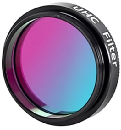 QOXEZY 3,2 cm (1,25 Zoll) UHC-Filter für Teleskope, Lichtverschmutzungsreduzierungsfilter verbessert den Bildkontrast für Nebel und Sternenhimmel, 3,2 cm (1,25 Zoll) Okularfilter mit Rahmen aus