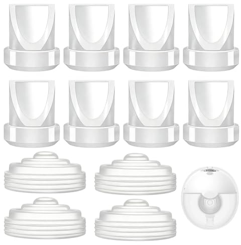8 Pcs Duckbill Valves and 4 Pcs Diaphragm for Momcozy M5 Replacement Parts, Silicone Breastfeeding for Momcozy Breast Pump Replacement