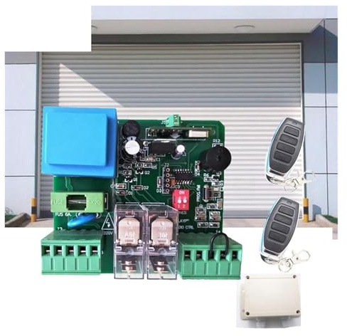 Kit d'ouvre-porte électrique, 1 récepteur + 2 télécommandes 220v, volet roulant, Rf, télécommande Hcs301(1Receiver 2Remote)
