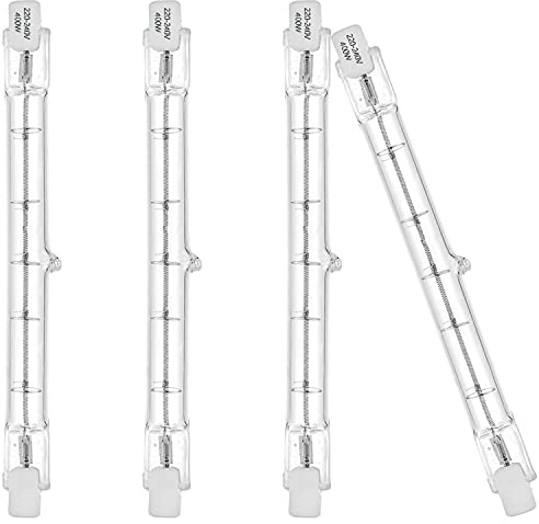 EKSAVE Halogen R7s 118mm 160W Halogenstablampe Halogenstab 230V 2700K Warmweiß Dimmbar(4 Stück)