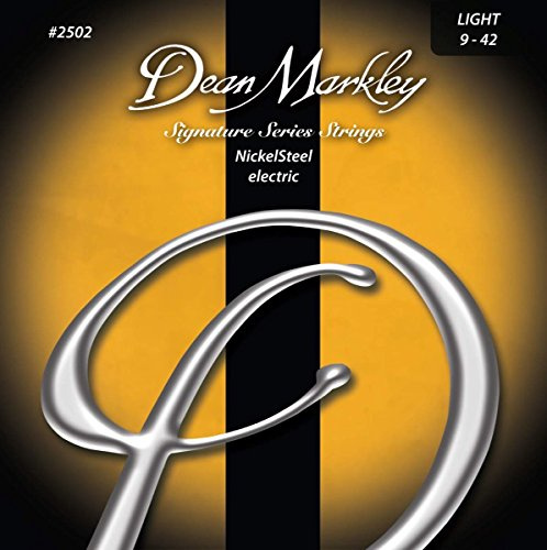 Electric Guitar Strings Nickel Steel Signature 7 String Set. Nickel Wound Guitar Strings Light, Soft Electric Guitar Strings for a Superior Tone and Sustainability, 9-54, 2502C Light Gauge