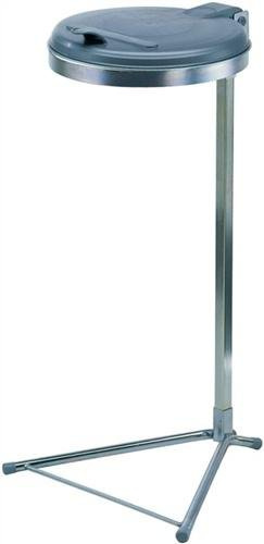 KAYSER GmbH Abfallsammler f.120l 980x500x530mm Ku.-Deckel silber Einwurf-D.350mm