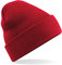 Beechfield Kinder-Acryl-Strickmütze / Beanie, Unisex, für Schule, rot