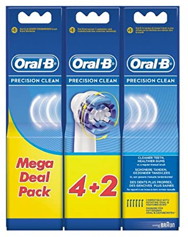 ORAL-B Power Precision Clean Replacement Brush Heads for Electric Toothbrushes