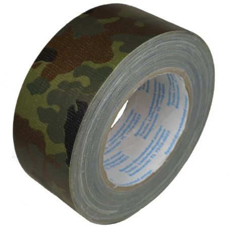 Bundeswehr Flecktarnband 5-Farben Flecktarn 50mm x 25m