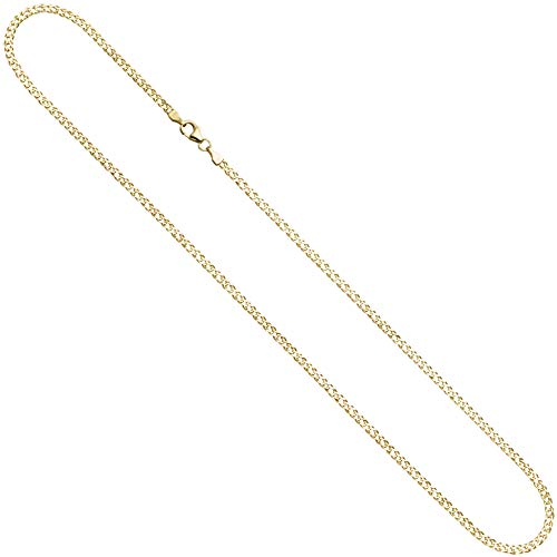 Jobo Damen Zwillings-Panzerkette 333 Gelbgold 2,7 mm 50 cm Gold Kette Halskette Goldkette