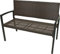 Parkbank Sanremo aus Aluminium / Kunststoff Farbe: Kaffee