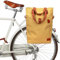 TOURBON Fahrradtasche für Damen, Segeltuch, Schultertasche, Packtasche zum Anclippen mit Schnellverschluss, Khaki,