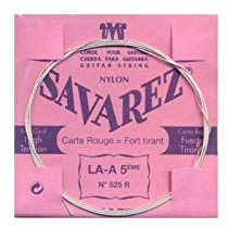 CUERDAS GUITARRA CLASICA - Savarez (525R) Carta Roja 5ª (Minimo 10 Unidades)