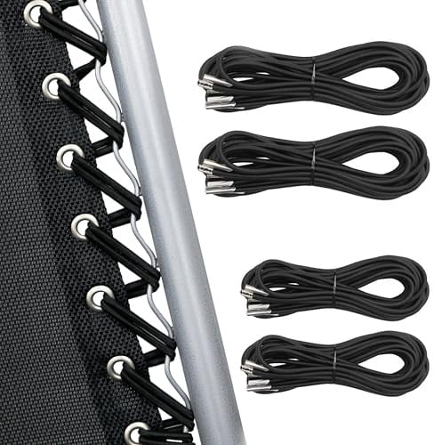 UNEEDE 4 Cords Zero Gravity Chair Replacement Cord, Black