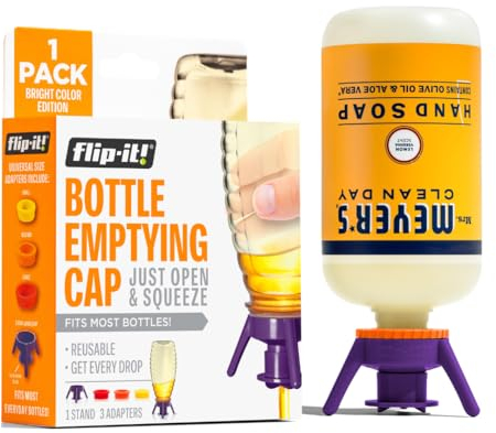 Flip-It! FL4X1APB Bottle Emptying Kit, Single Pack-Kitchen/All-Purpose, Plastic, Bright
