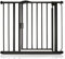 Safetots Pressure Fit Self Closing Stair Gate, 89.4cm - 96.4cm, Matt Black, Auto Closing Baby Gate, Safety Barrier for Toddler, Easy Installation