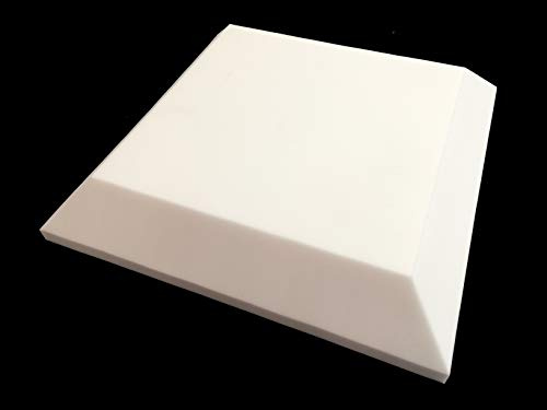 Mel-Acoustic Panneau en mousse acoustique en mélamine Blanc 100 mm 600 x 600 mm