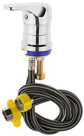 Tubayia Waschbecken Wasserhahn Mischbatterie Armatur Waschbeckenarmatur für Friseur Salon Spa (70cm)