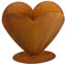 Metall Pflanzenherz Liebe Herz Pflanzentopf Gartendeko Herz Rost 40x40cm Garten Pflanzherz edel zeitlos rost-Finish bepflanzen Balkondeko Edelrost