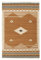 RugVista, Tribal, Teppich, Kurzflor Teppich, 160 x 230 cm, Rechteckiger, Moderner Kelim Teppich, Wolle, Flur, Schlafzimmer, Küche, Wohnzimmer, Senfgelb, Braun