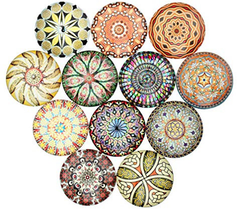 EXCEART 20pcs Gemstone Stickers for Jewelry Crafts Crystal Glass Patches Unique Patterns for Home Office Decoration Friends Family