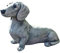CXWLD 1 Stück Polyresin Garten Dackel Statue Outdoor Ornament Hof Hund Statue Realistische Tierskulptur Hundeliebhaber Geschenk