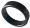 Damen und Herren Ring aus Hämatit Edelstein Steinring schmal Flach schlicht dunkelgrau 6mm hochwertige Qualität (61 (19.5mm))