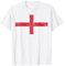 Genua Italien-Flagge St. George Kreuz T-Shirt