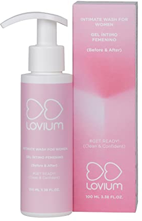 LOVIUM - Gel Intime pour Femme - Indiqué pour l'Hygiène Vaginale - Aide à Réguler le pH - Enrichi en Aloe Vera et Sans Paraben - Savon Intime Savon Intime Anti-odeurs et Anti-démangeaisons - 100 ml
