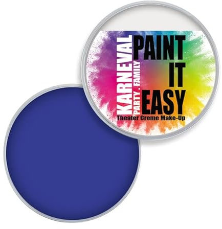 NEU PAINT IT EASY Theater Creme-Make-Up, Kinderschminke, Schminke auf Fettbasis, 25g, Blau