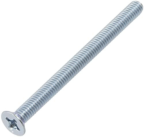 AERZETIX - C59666 - Lot de 50 vis à métaux M4x50 mm à tête fraisée PH2 - DIN 965 - en acier au carbone - dureté 4.8 - finition zingué - pour fixation vis tournevis assemblage