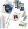 CreaTek Aquarellpapier Set im Format DIN A4 + A5 + A6 [ Premium Qualität für brillante Aquarelle ] Naturweiße & Kaltgepresste Aquarellblöcke zum Vorteilspreis | Aquarell Papier, Aquarell Malblock