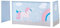 Hoppekids Magischer Einhorn-Abenteuer Handgefertigter Halbhochbettvorhang (70x160cm) inkl. Draht-Set und Haken für Kinderzimmer