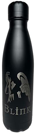 Weeping Angel Stainless Steel Double Wall Vacuum Insulated Water Bottle 500ml (Black)