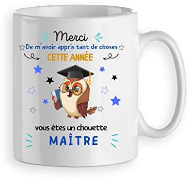 mug tasse cadeau super maitre, enseignant, personnalisable prénom, imprimé 2 faces